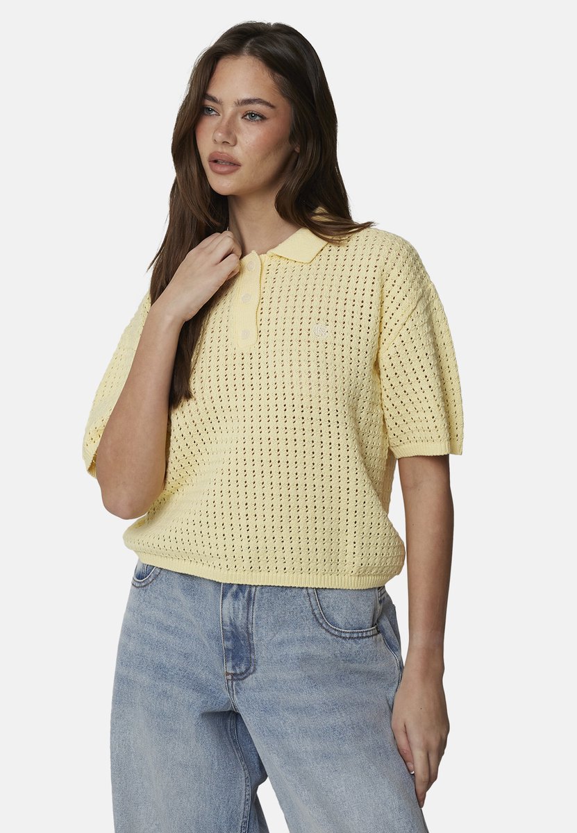 Good For Nothing - Overhemd - Katoen - Vrouwen - Maat XS - geel