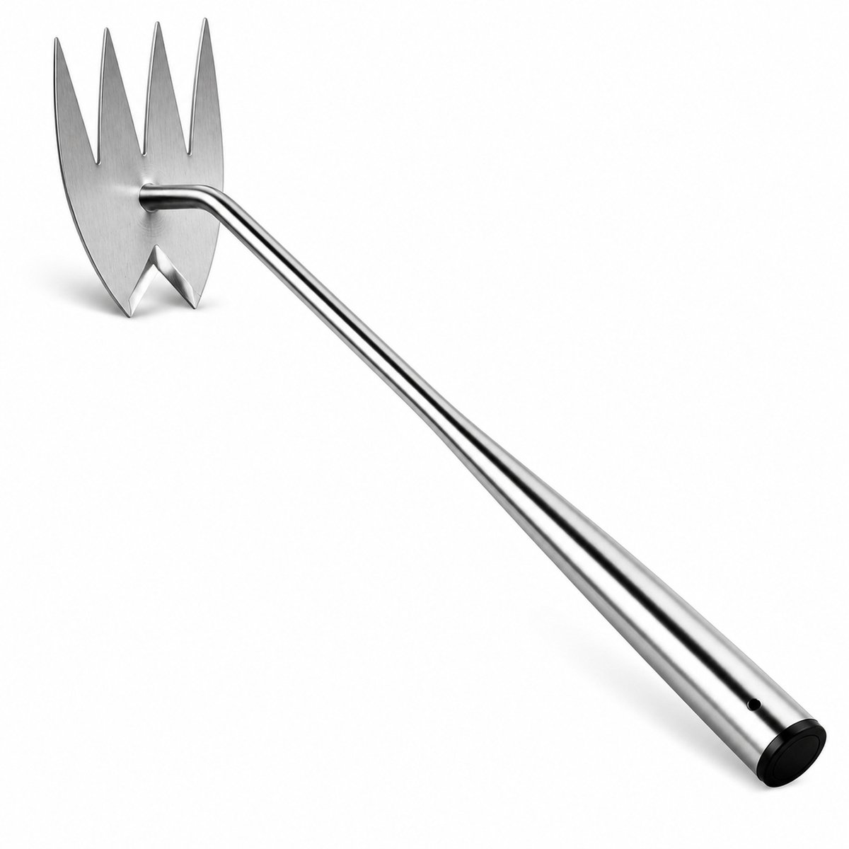 JustValue Onkruidsteker - RVS Handwieder met Vork - 38 cm - Zilver