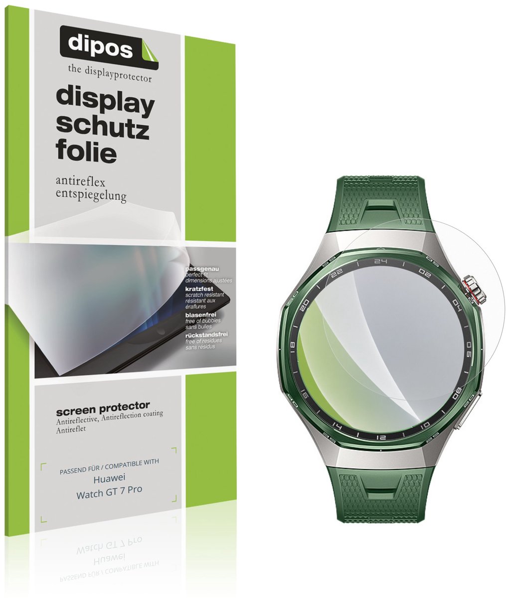 dipos – 6x Matte Beschermfolie geschikt voor Huawei Watch GT 7 Pro | Krasbestendige & antireflecterende Screenprotector Ultra-Thin