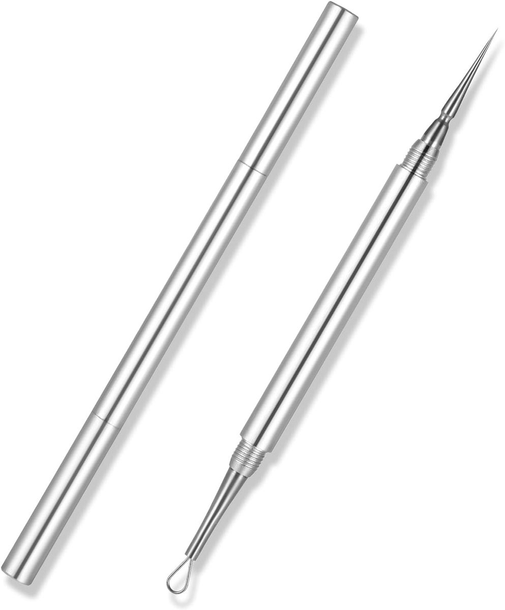 Milieu-vriendelijk Pimple Remover en Comedone Squeezer van RVS voor Gezichtsverzorging - Acne Verwijderaar en Huidverzorging Tool