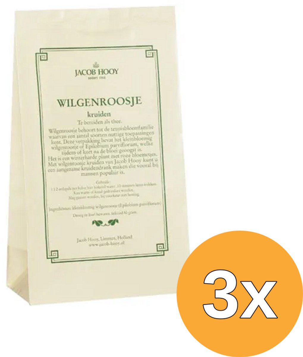 3x Jacob Hooy Wilgeroosje (50 gr)