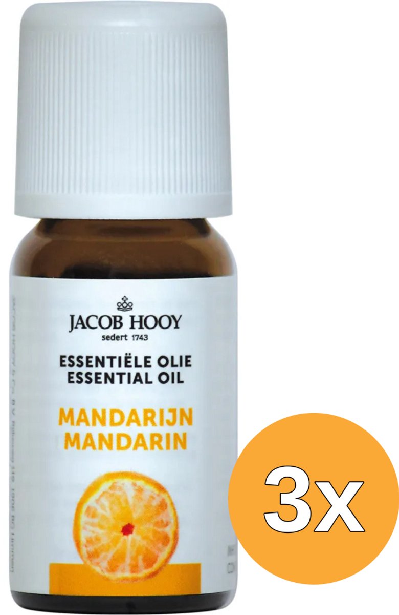 3x Jacob Hooy Mandarijn olie (10 ml)