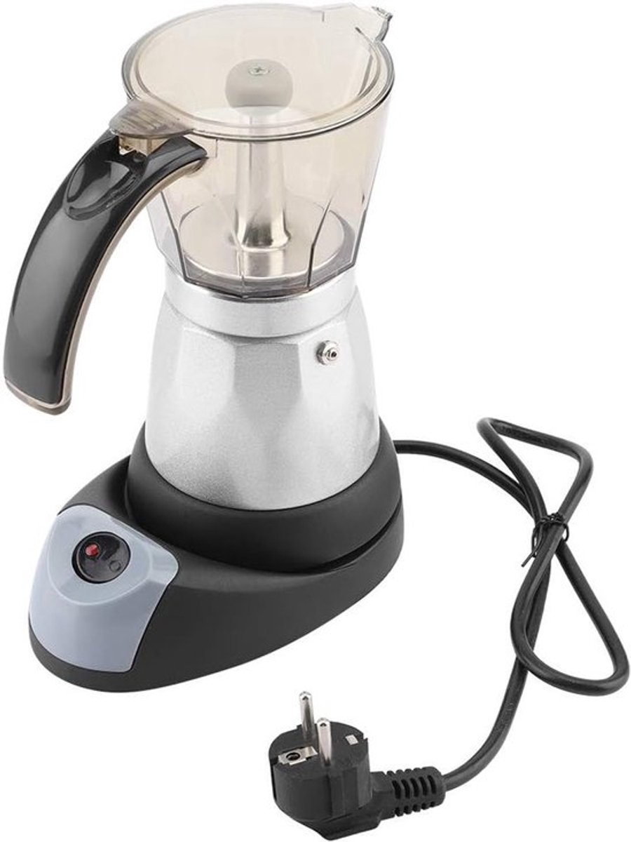 Espresso Koffiekan voor 6 Kopjes, 300 ml, Ideaal voor Kamperen en Reizen, Met Warmhoudfunctie en Afwasbaar Ontwerp