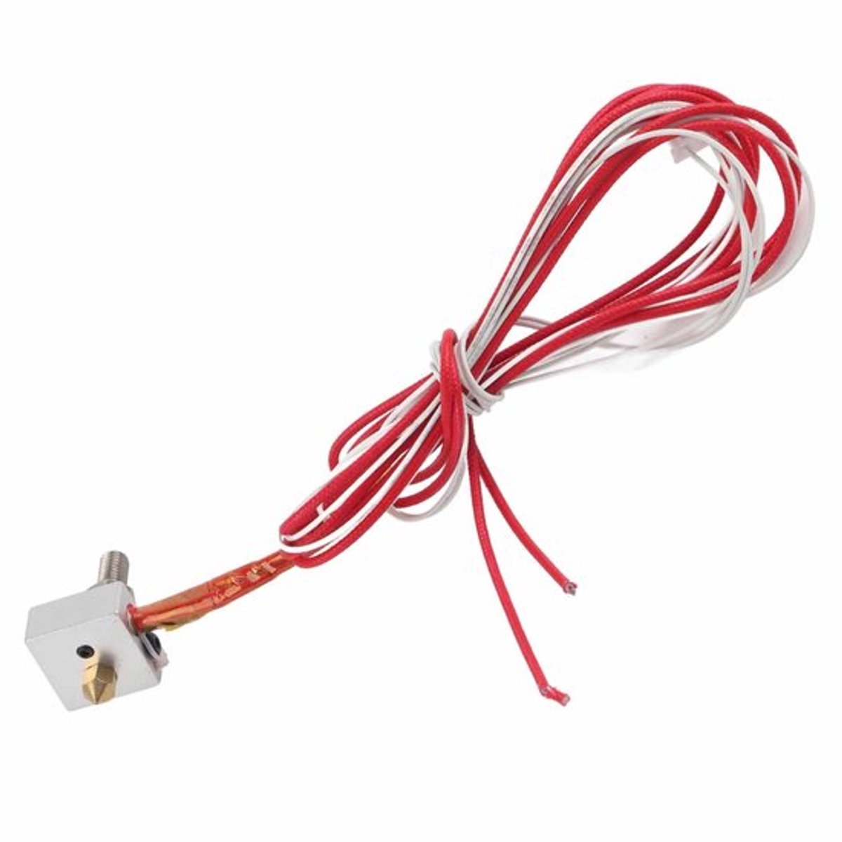 Hotend-spuitmond 0,4 mm - Aluminium/RVS/Messing - Compatibel met 1,75 mm filament - 12V 40W - Voor 3D-printers - Duurzaam ontwerp - 3D-printer-spuitmond
