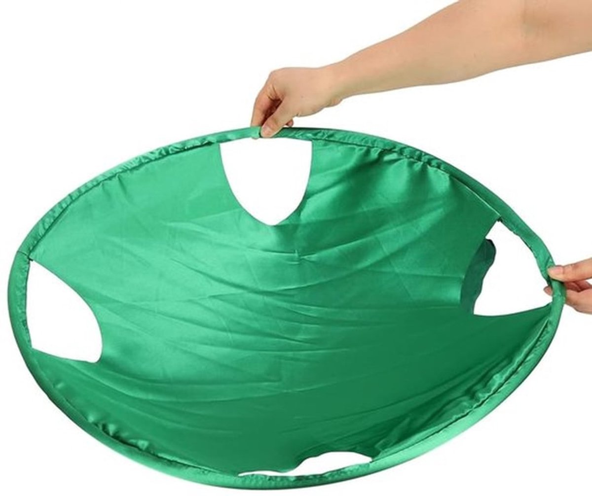 Wasmand Opvouwbaar - Ronde Kledingsorteerder - Draagbare Wasmand - Handgrepen - Ruimtebesparend - Eenvoudig te Dragen - Wascontainer