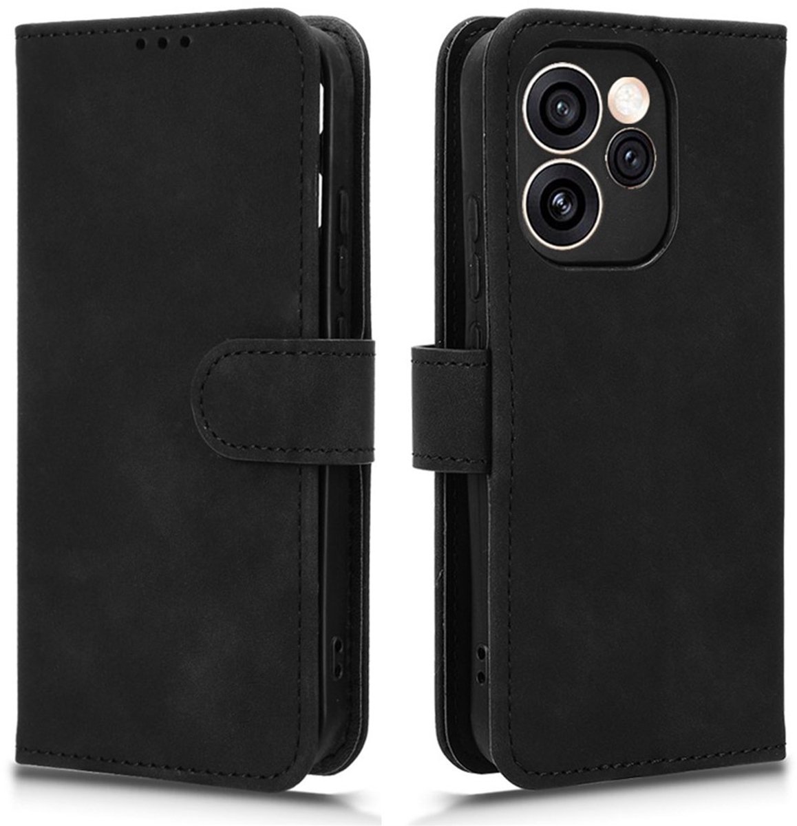 Coverup Hoesje - Geschikt voor OPPO Reno15 F Hoesje - Coverup Book Case - Zwart