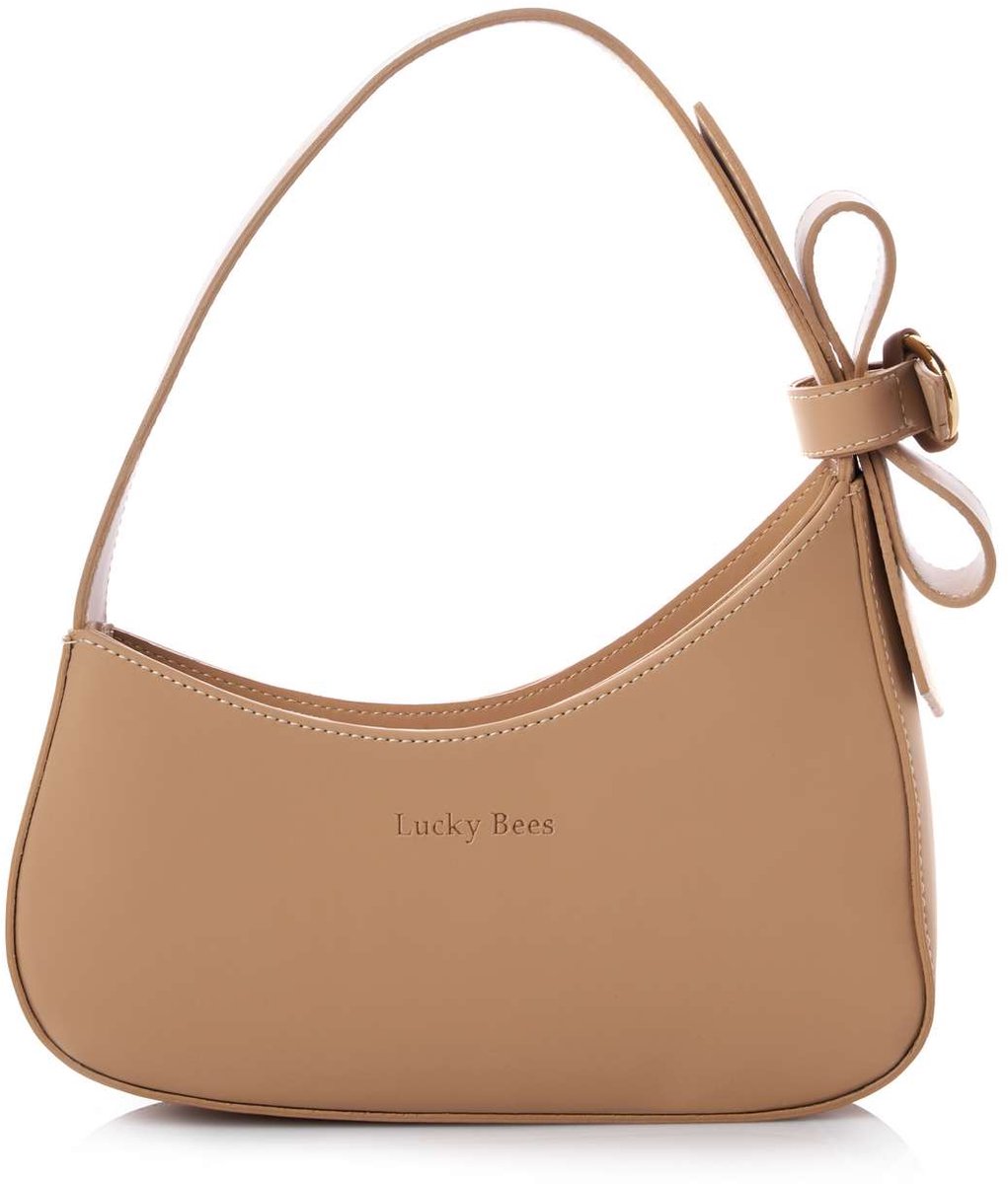 Asir - Schoudertas - Draagtas - Handtas - Camel - 7 x 26 x 18 cm
