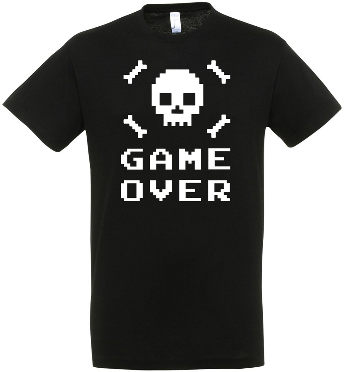 Game Over T-shirt - Heren Dames Unisex - cadeau - Grappige T-shirt’s – Game T-shirt - Origineel Cadeau - Zwart – Gaming - Funny - Grappig - Maat XL
