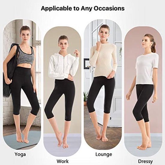 Hoge Taille Capri Legging voor Dames - Zacht en Rekbaar Voor Fitness en Yoga van hoge — afbeelding 4