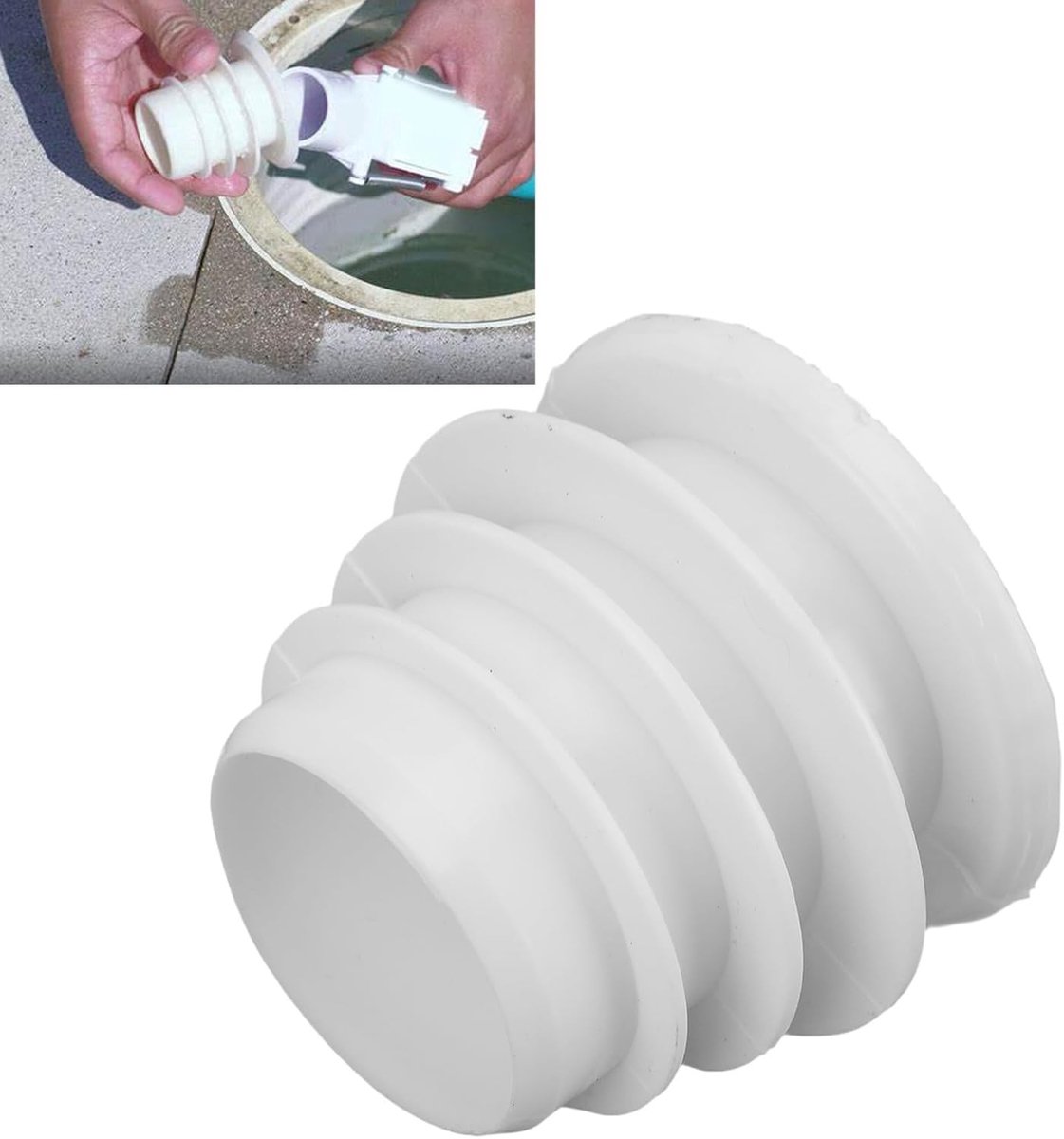 Silicone Skimmer Pool Cleaner Adapters voor Valve Bracelet en K121110 Slang - 2 Stuks, Perfect voor Zwembadonderhoud en Reiniging