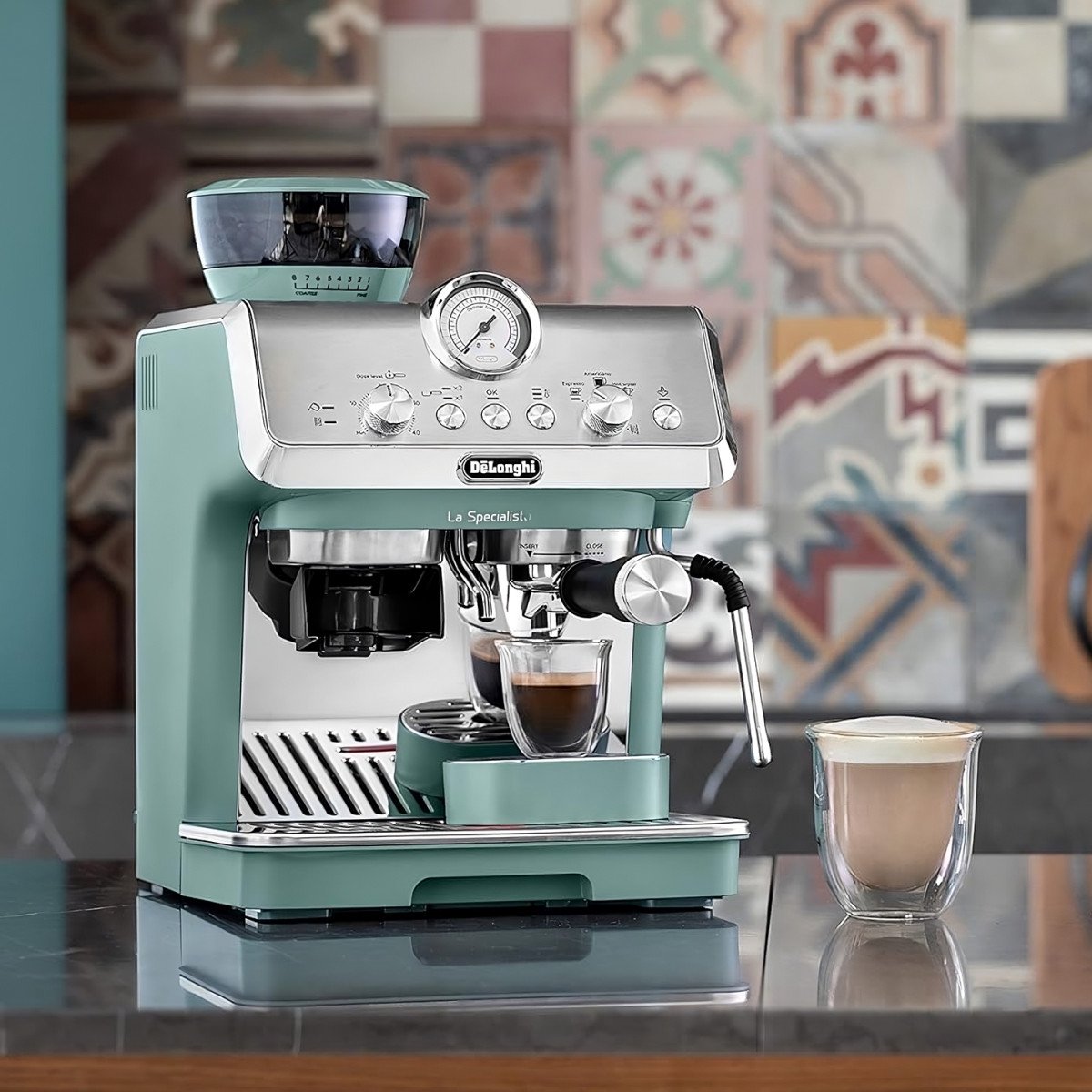 DeLonghi La Specialista Arte EC9155.GR Espresso machine met molen - Groen