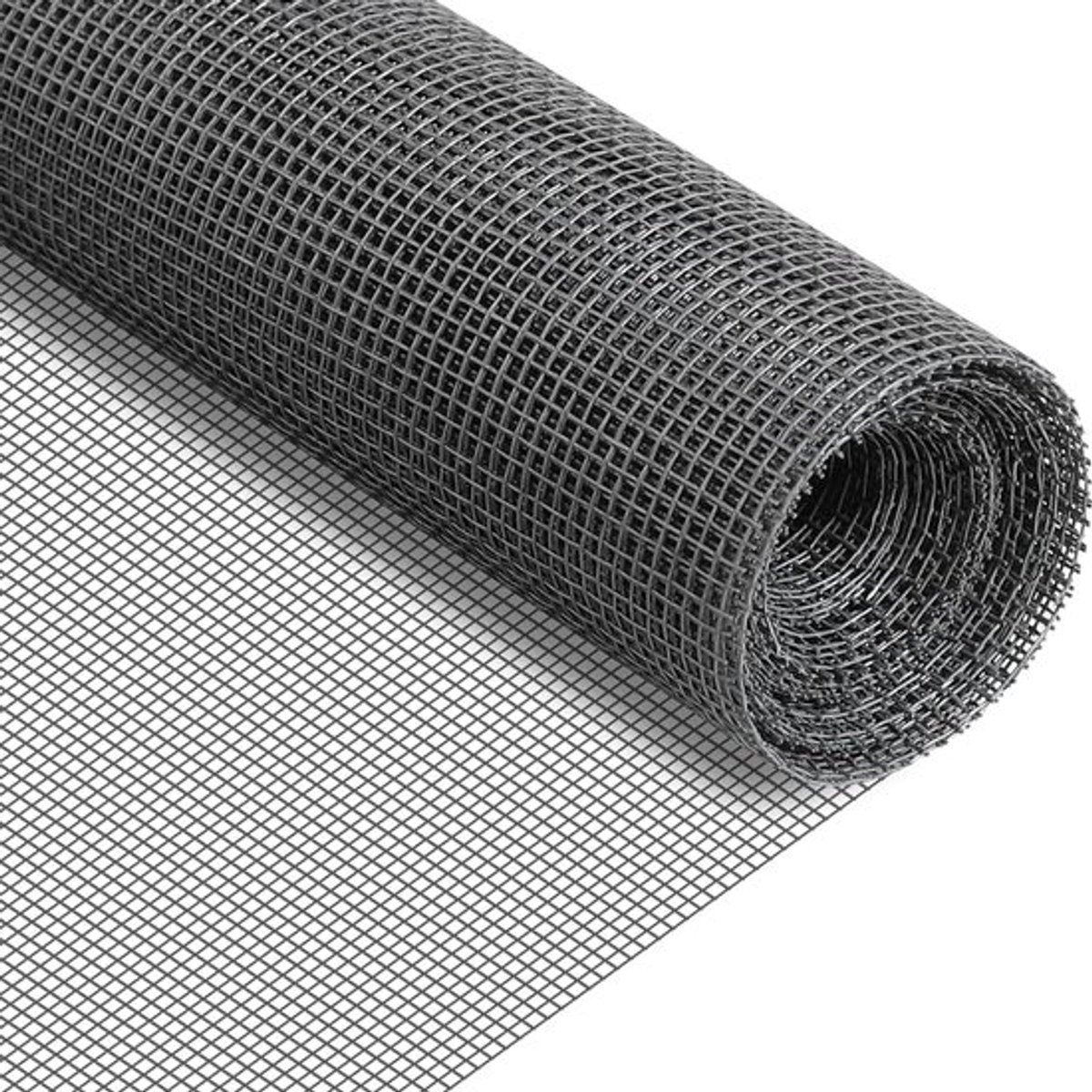 Glasvezel Raamhorren 1,2 x 2,5 m, Snijdbaar Insectenhor voor Geschikt voor Meerdere Deuren en Ramen, Venster Vliegenhor Vervanging voor Anti-muggen en Anti-Katten, Grijs