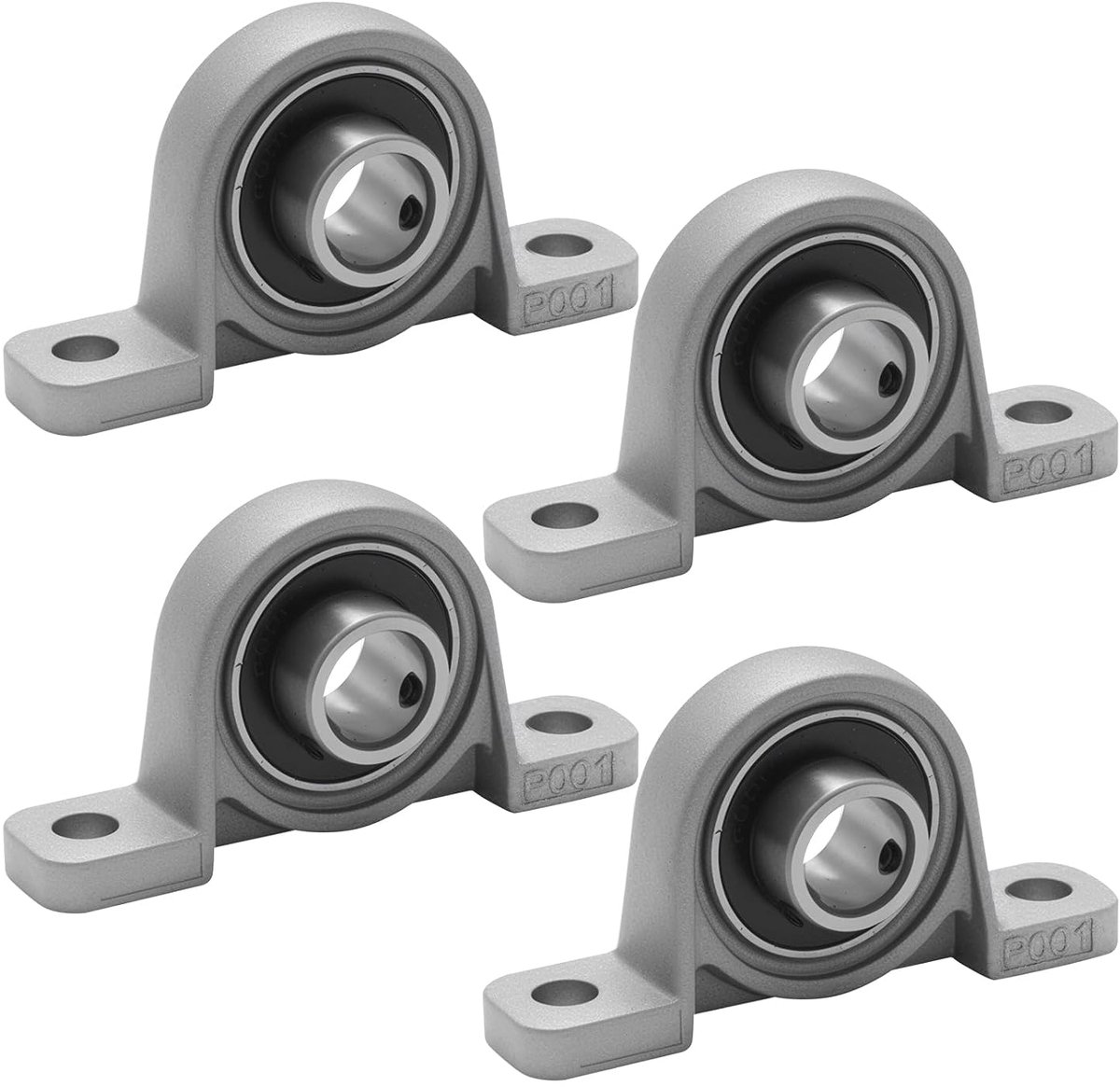 4 Pcs Housing Bearings, Vertical Standing Bearings, 12mm Inner Diameter, for 3D Printers, Conveying Systems, Axle - ShopVlot