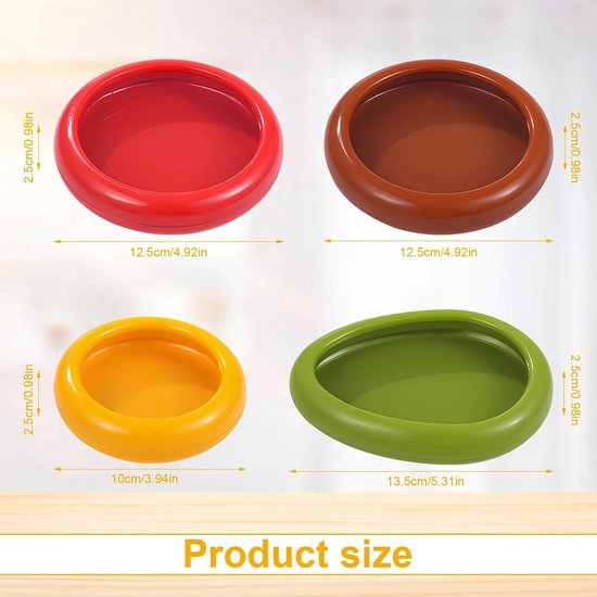 4 Stuks Fruit en Groentebesparers, Herbruikbare Fruitopbergdoos - ShopVlot — afbeelding 5