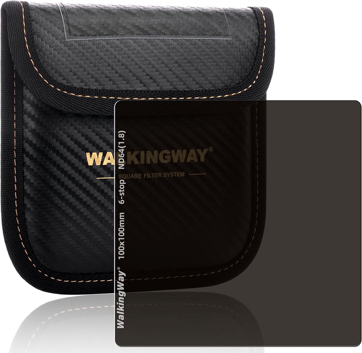 Walking Way ND64 Camera Lens Filter, 100 x 100 mm, Square, 28 Layer Optical Glass, Multilayer, Neutral Density - ShopVlot
