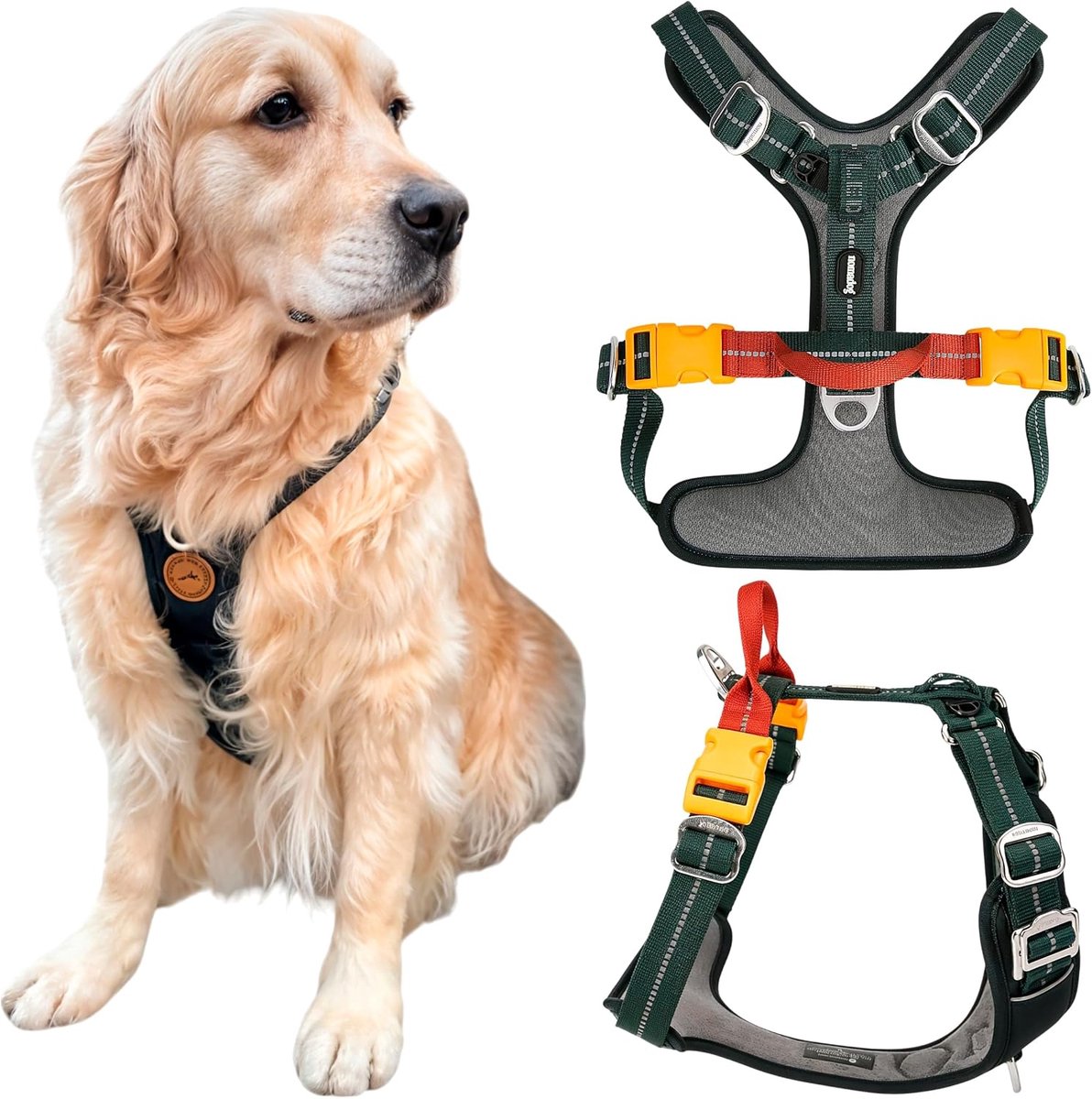 Nomadog Trailblazer no pull harness for dogs with handle - ideal for active dogs and outdoor adventures - ShopVlot
