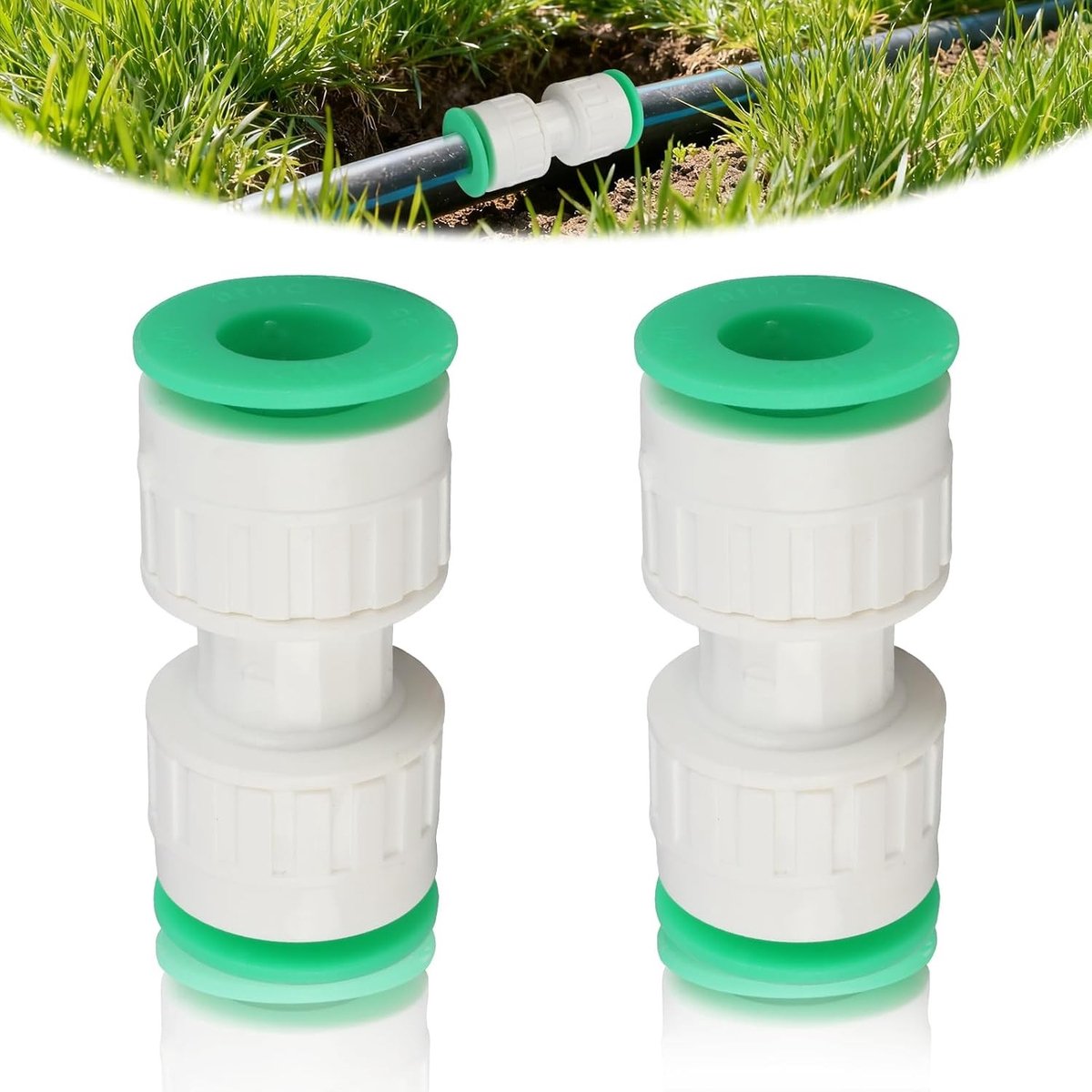 2 Stuks Snelle Pneumatische Verbinding, 16mm, Rechte Tweeweg Connector voor Luchtslangen, Snelle Koppeling voor Hydraulische Systemen en Pneumatische Toepassingen