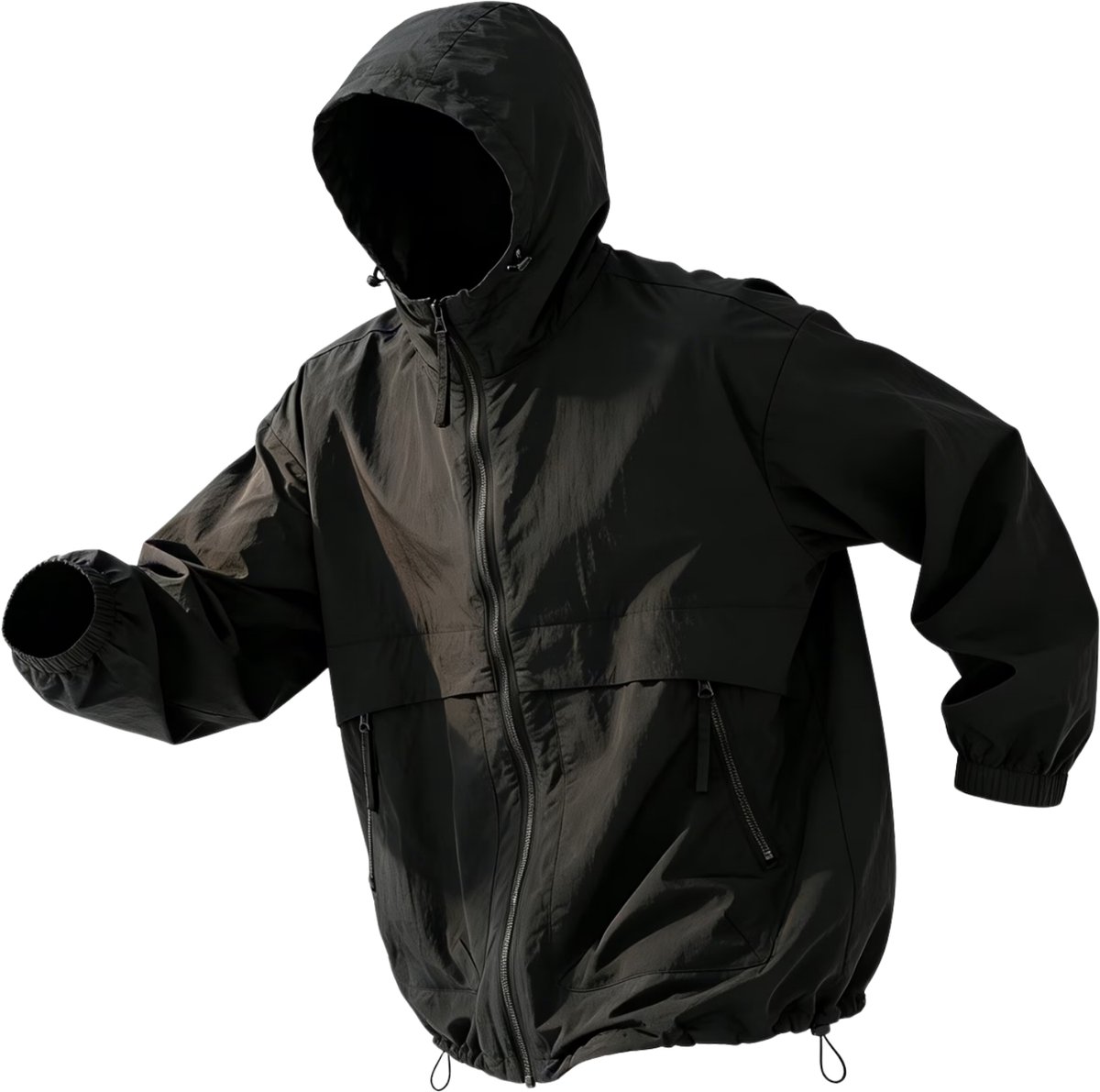 Currero Zomerjas Heren Tussenjas Zomerjack Volwassenen Windjack Windbreaker Outdoor Zwart