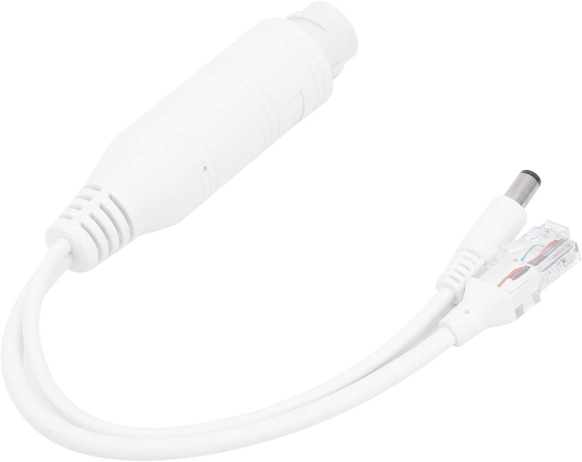 POE Splitter Injector Waterproof - 48V naar 12V - Met regenbeschermkap - Ideaal voor IP-camera's buiten - ShopVlot