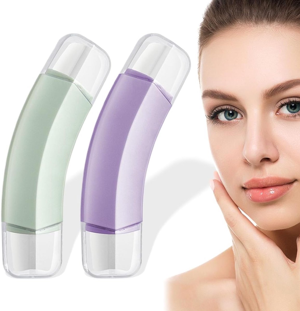 Blackhead remover set 2 stuks - ergonomisch ontwerp - roestvrij staal - eenvoudig te reinigen - ShopVlot