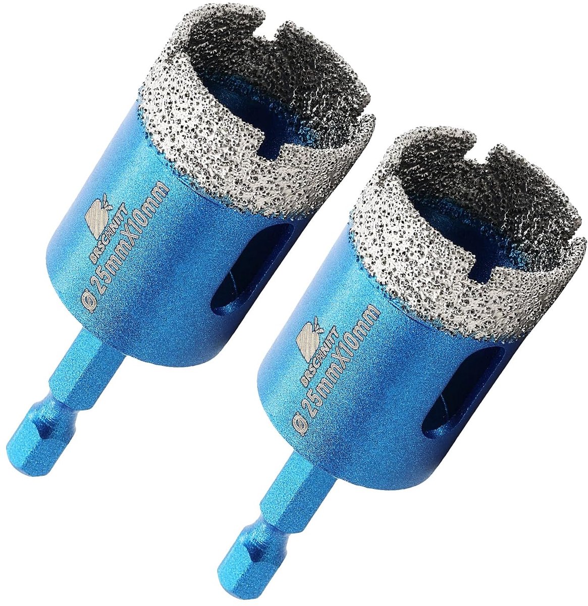 Diamant Kernboor 25mm - 2 Stuks - Voor Porselein, Tegels en Graniet - Ideaal voor Droog Boren - ShopVlot