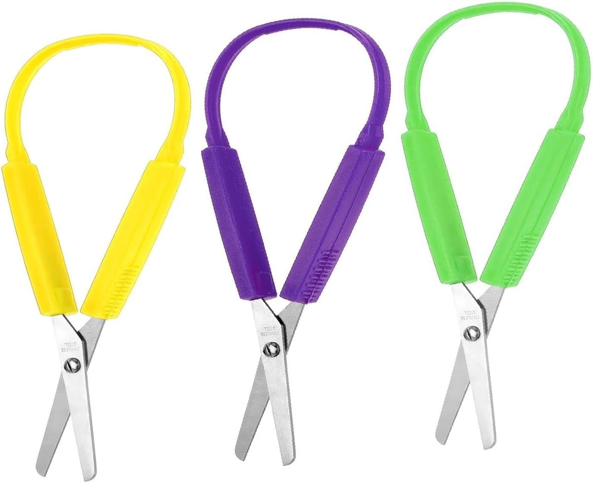 Knipmachine set van 3 - ergonomisch ontwerp - veilige handgrepen - ideaal voor kinderen met speciale behoeften - ShopVlot