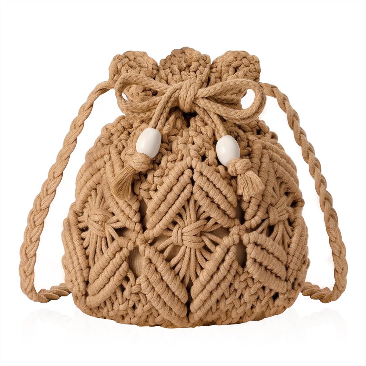 Schoudertas voor vrouwen en meisjes - Kleine tas - Gehaakt - Perfect voor reizen - ShopVlot