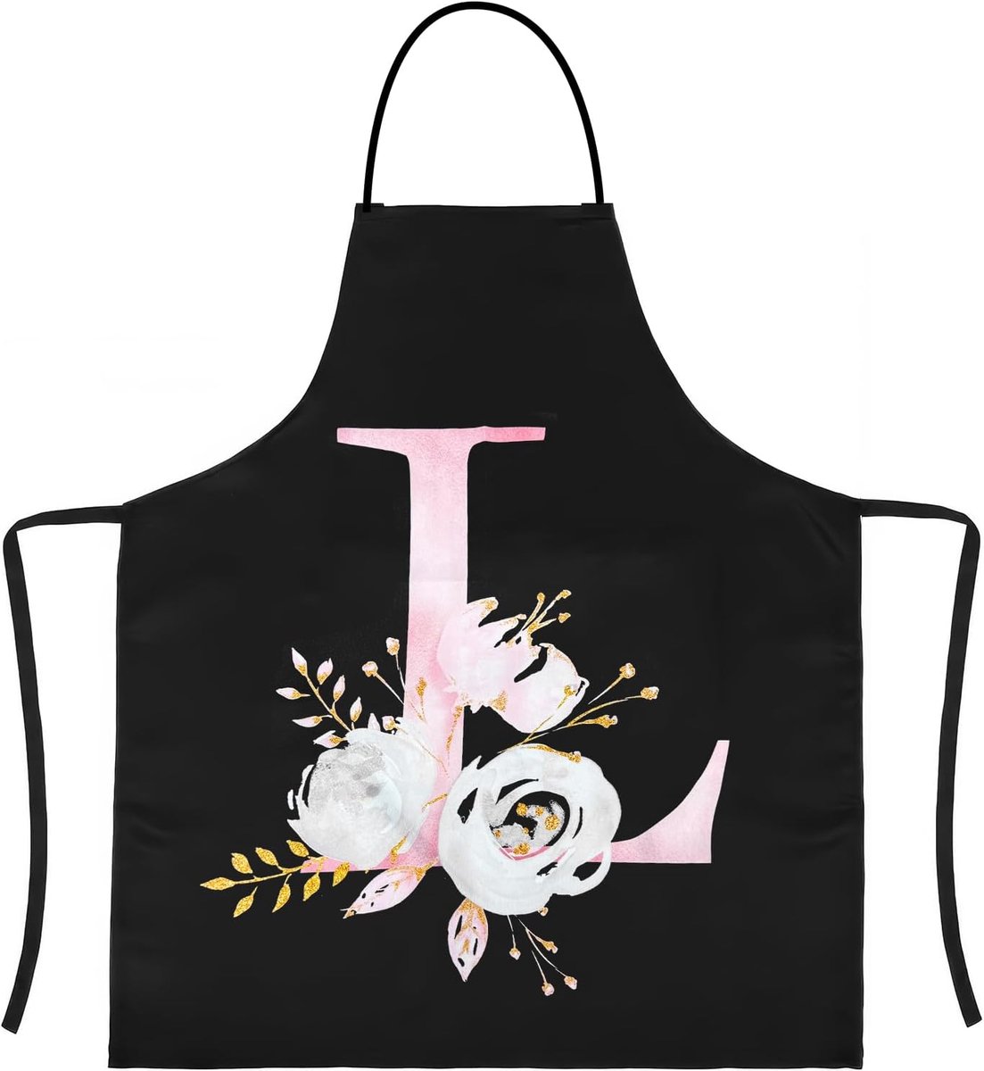 Schort voor dames - zwart - waterdicht - perfect voor koken en bakken - ShopVlot