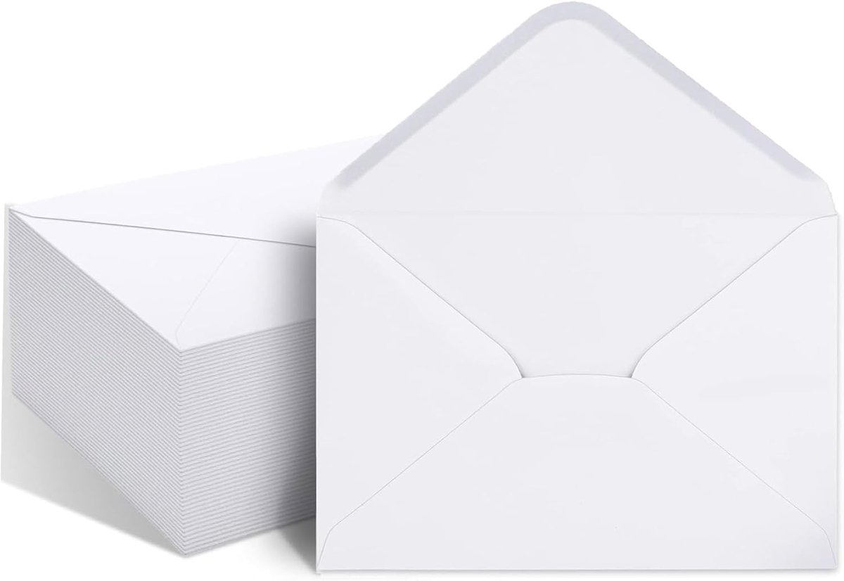 Raam-enveloppen 12,5 x 17,5 cm - zelfklevend - sterke grip - ideaal voor uitnodigingen - ShopVlot
