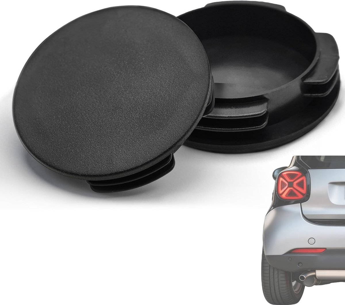 Rubber Stopper voor Smart Fortwo 451 - Zwart - Waterproof - Bescherming tegen vocht en vuil - ShopVlot