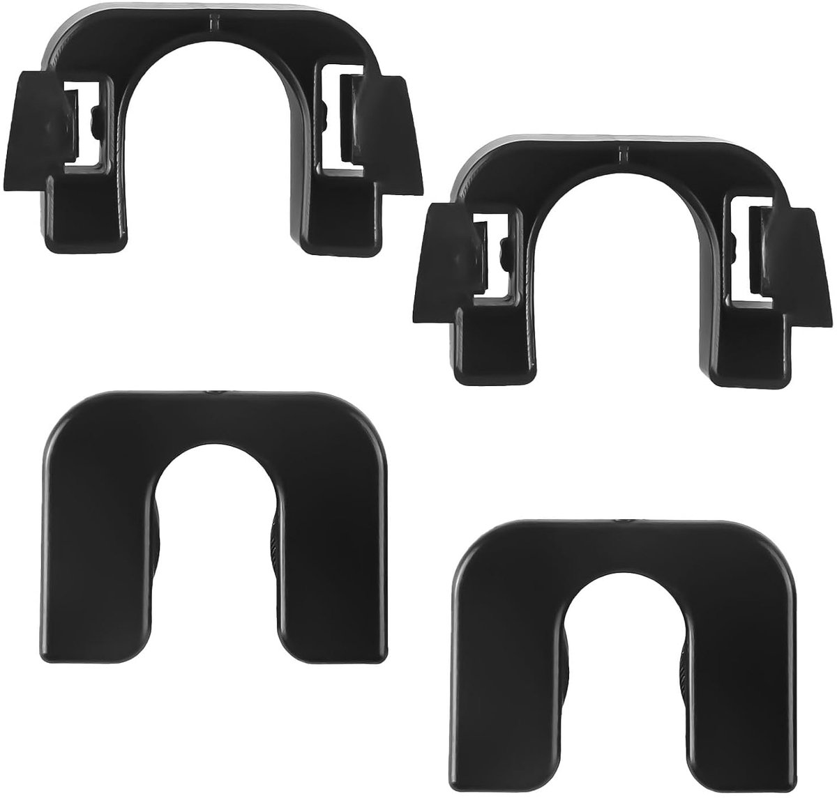 Hoedrek clip set - zwart - geschikt voor Ford Fiesta Mk7 Mk8 - eenvoudige installatie - 4 stuks - ShopVlot