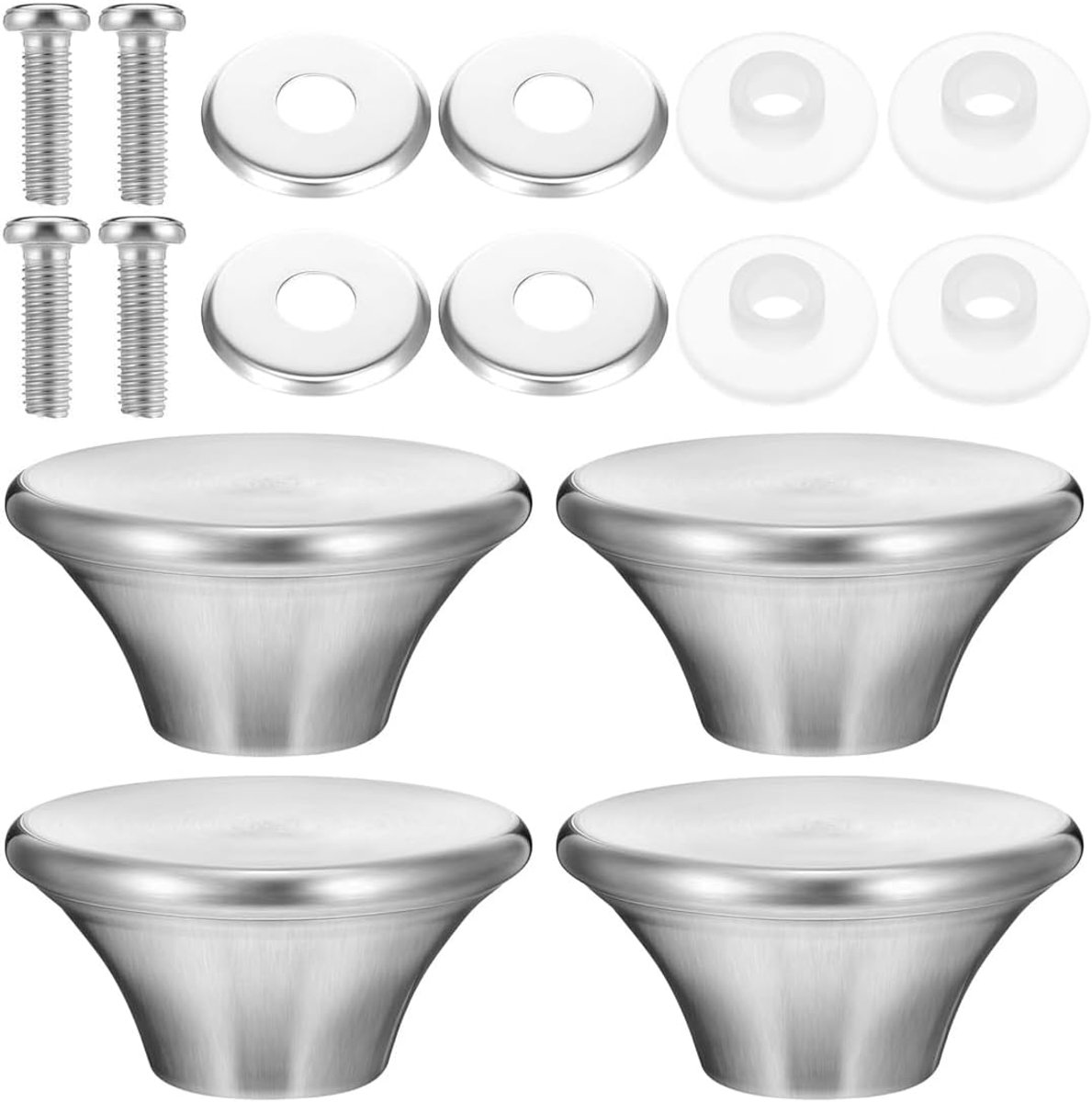 Pannendekselgrepen set van 4 - Roestvrij staal - Hittebestendig - Veilig en comfortabel - ShopVlot