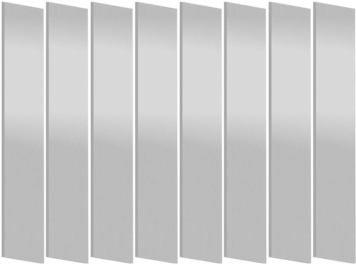 Staalstrip 2,5 cm breed x 15 cm lang - 304 roestvrij staal - flexibel en buigzaam - ideaal voor wanddecoratie - ShopVlot