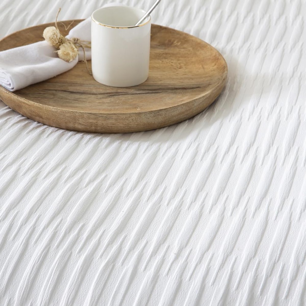 Nesting Box Duvet Cover with Waffle Pattern, Microfibre Cotton Backing, Polyester Backing, with Button Placket for 150 - ShopVlot