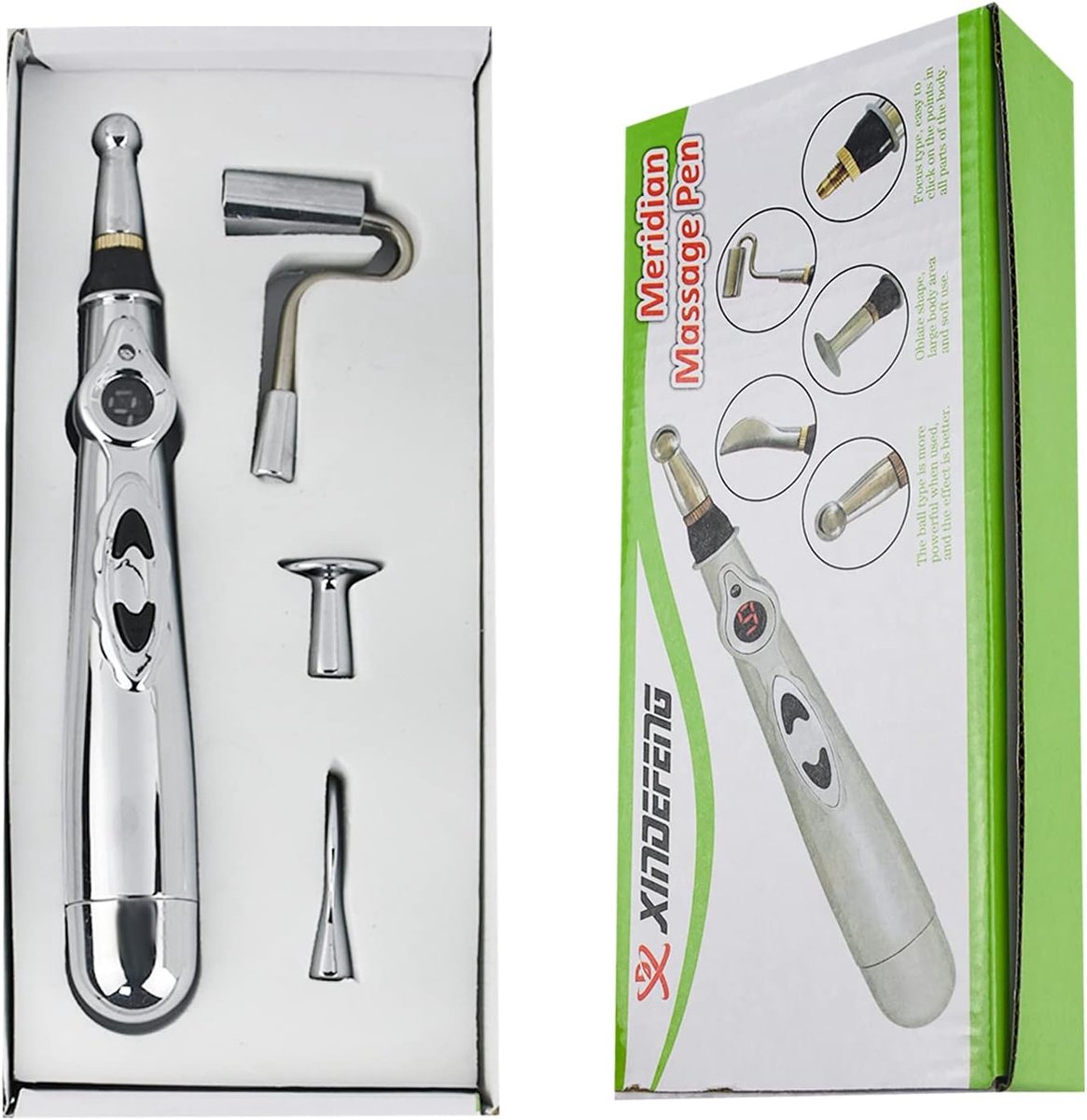 5-in-1 Acupuncture Pen Electronic Meridian Massage Pen Energy Pen Body Healing Massager Therapy Tool Pain Relief - ShopVlot