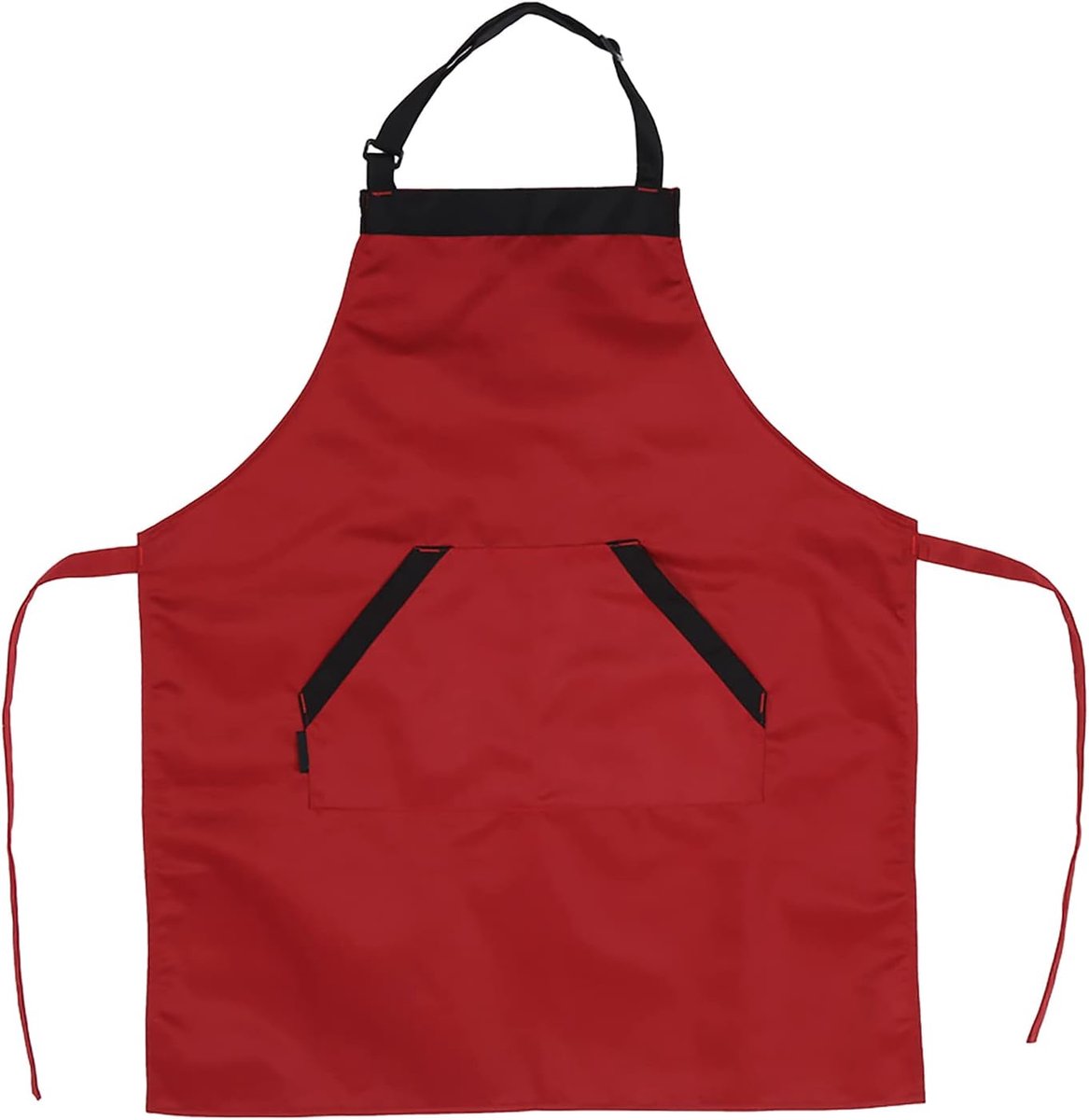 Kitchen Apron, Adjustable Unisex Polyester Apron Chef Apron Dress with 2 Pockets Chef Waiter Kitchen Restaurant - ShopVlot