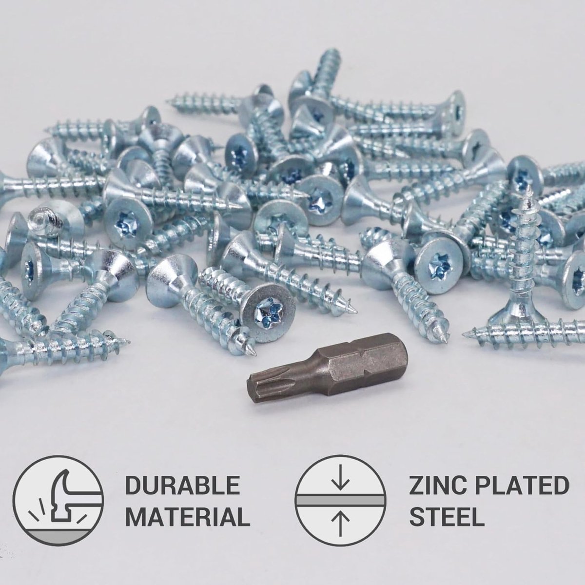 Schroeven 5 x 25 mm - Gegalvaniseerd Staal - Torx Kop - Geschikt voor Houtconstructies - ShopVlot