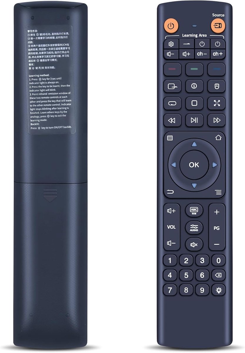 Vervangende afstandsbediening - Compatibel met Zidoo UHD5000, UHD8000, Z9X Pro - IR-afstandsbediening - ShopVlot