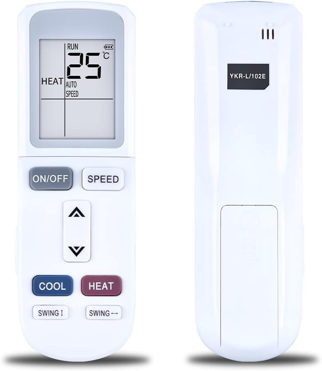 Afstandsbediening airconditioning - vervangend voor YKR-L/101E YKR-L/102E - ShopVlot