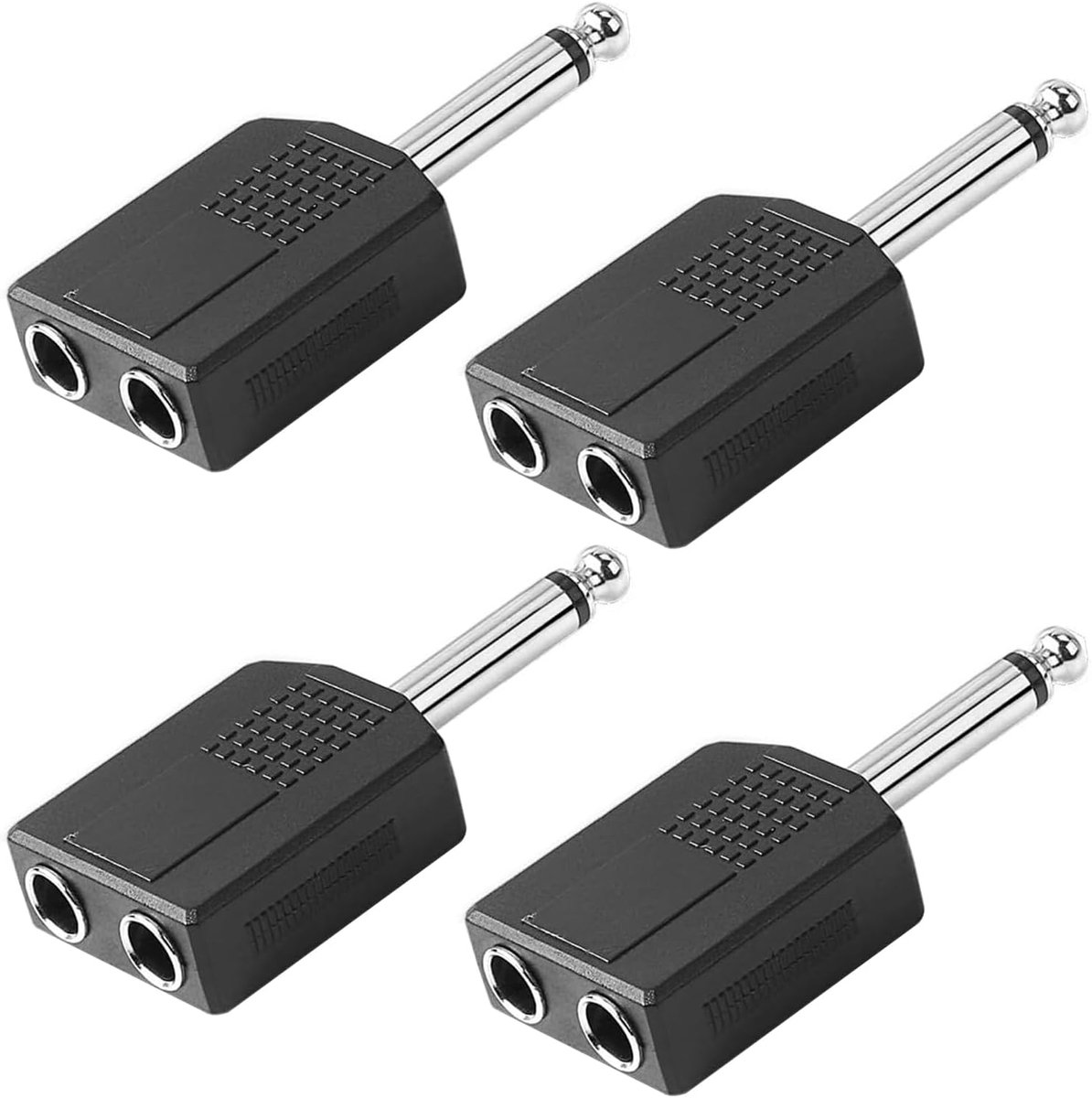 Audio Y-splitter 6.35mm - Male naar Dual Female - Mono Jack Adapter - Verbind eenvoudig twee apparaten - ShopVlot