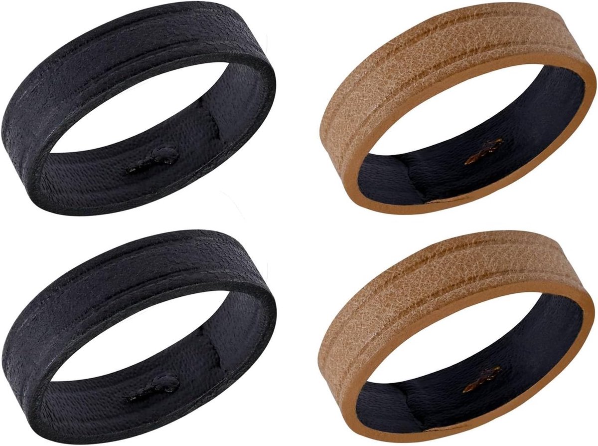 Horlogeband vervangingslussen 18mm 20mm 22mm - leer - 4 stuks - ideaal voor personalisatie - ShopVlot