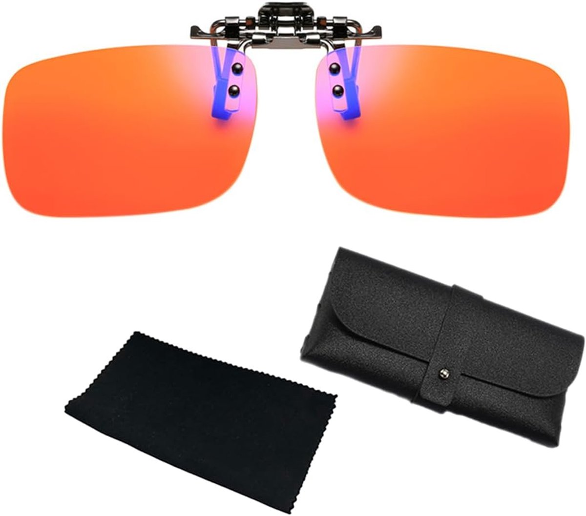 Clip-on brillen met blue light filter - universele compatibiliteit - vermindert schittering - beschermt ogen - ShopVlot