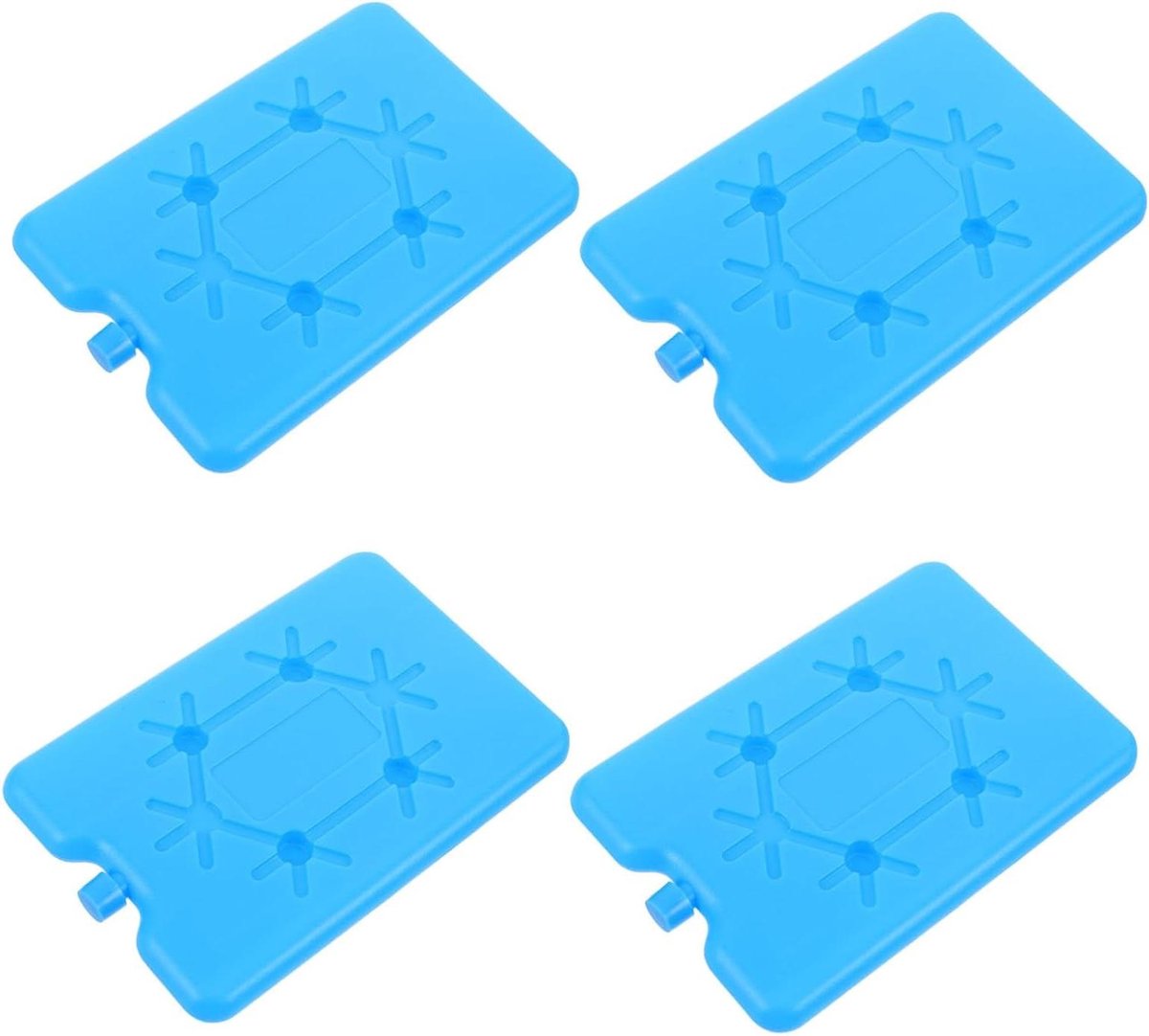 Grote Koelelementen - Herbruikbare Ijspakketten - Eten Koel Houden - Effectieve Koeling - 16x11x1.3CM - Blauw