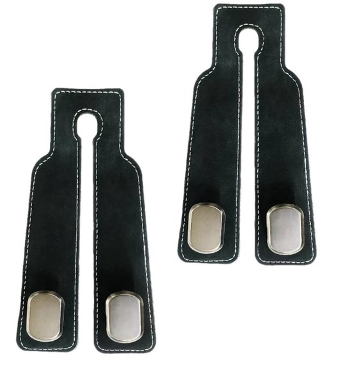 Autostoel Haak Universeel - 2 Stuks - Zwart ABS/Legering - Extra Sterk - Ergonomisch Ontwerp - Ideaal voor Tassen/Jassen - Auto Haak