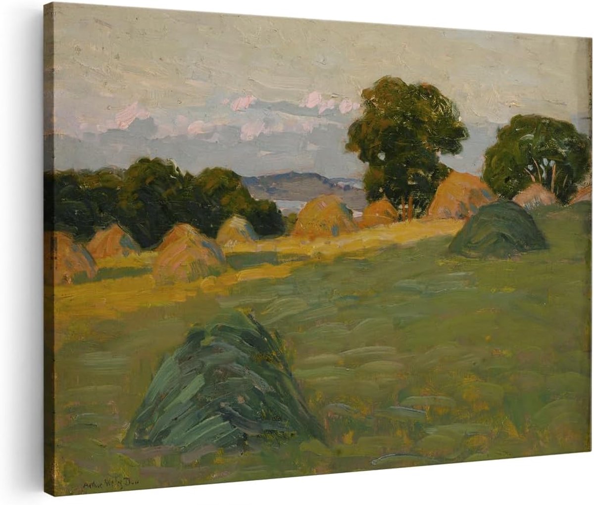 Canvas schilderij natuur 30x20 cm - wanddecoratie bomen - sfeervolle muurdecoratie woonkamer - ShopVlot