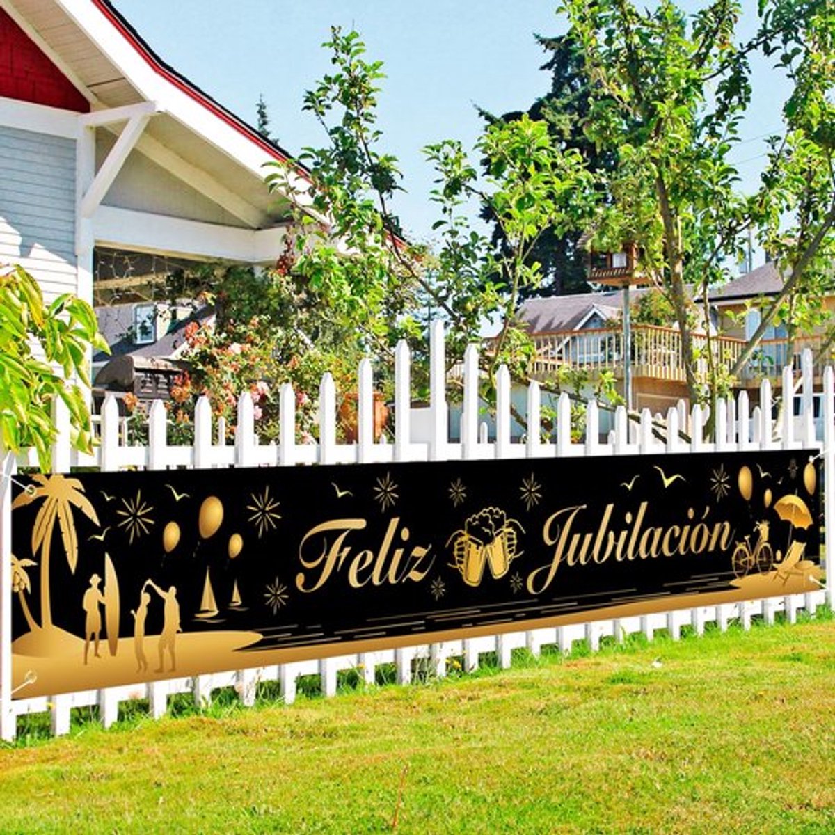 Pancarta 270 x 35 cm - Decoratie - Jubileum - Feest - Verjaardag - Viering - Banner