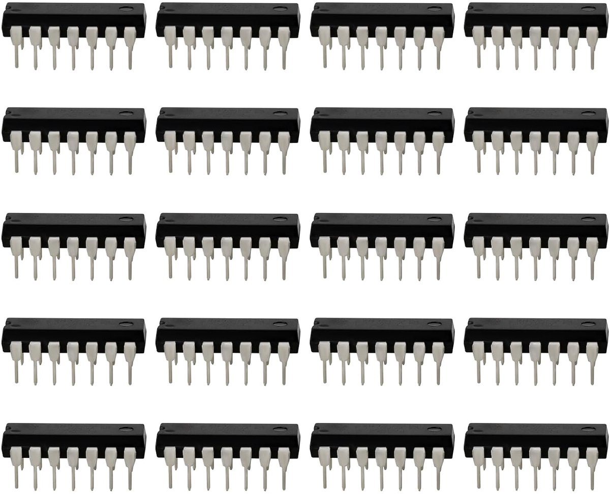 Operational Amplifier TL074CN - 20pcs DIP-14 - Low Noise JFET Input - Geschikt voor audioversterking - ShopVlot