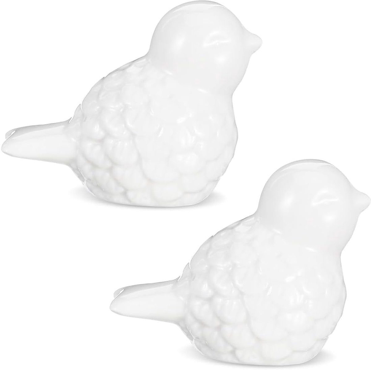 Toiletboltdeksels set van 2 - schattige keramische vogels - decoratief en eenvoudig te installeren - ShopVlot