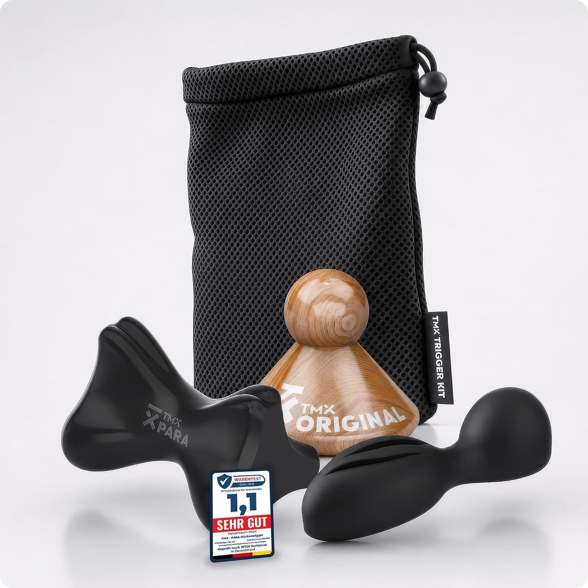 Pelvic floor massage set - 3 trigger point tools - acupressuur tegen spierpijn - holistische ondersteuning - ShopVlot