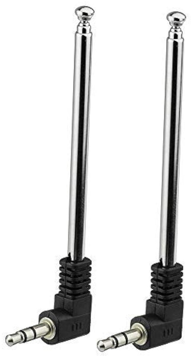 Solidchoice - Telescopische FM Antenne met 3.5mm Connector (2-Pack)